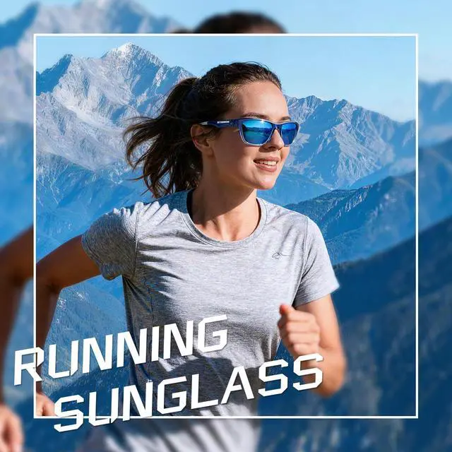 Alt view image 2 of 7 - Polarized Running Sunglasses for Women Mens Sun Glasses for Cycling Fishing Driving Golf UV Protection