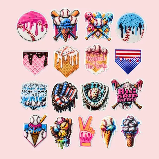 Alt view image 3 of 7 - Baseball Shoe Charms Accessories Sports Shoes Decoration Charm for Girls Boys Men Women Party Favor