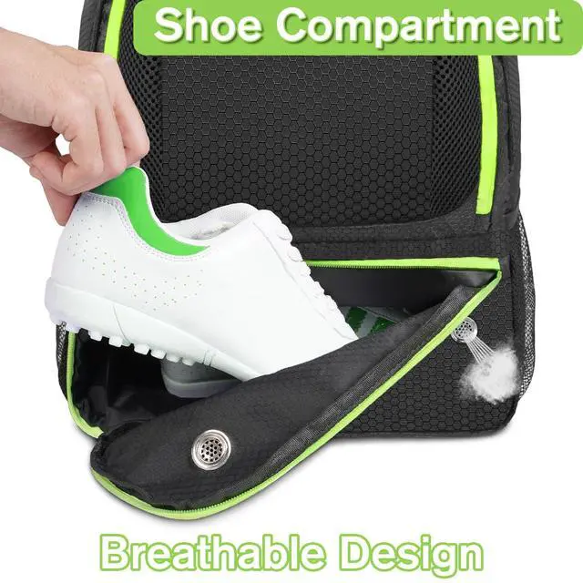 Alt view image 4 of 7 - Soccer Backpack, Lightweight Water Resistant Sport Equipment Bag with Ball Compartment for Basketball, Volleyball, Football, Training and Match