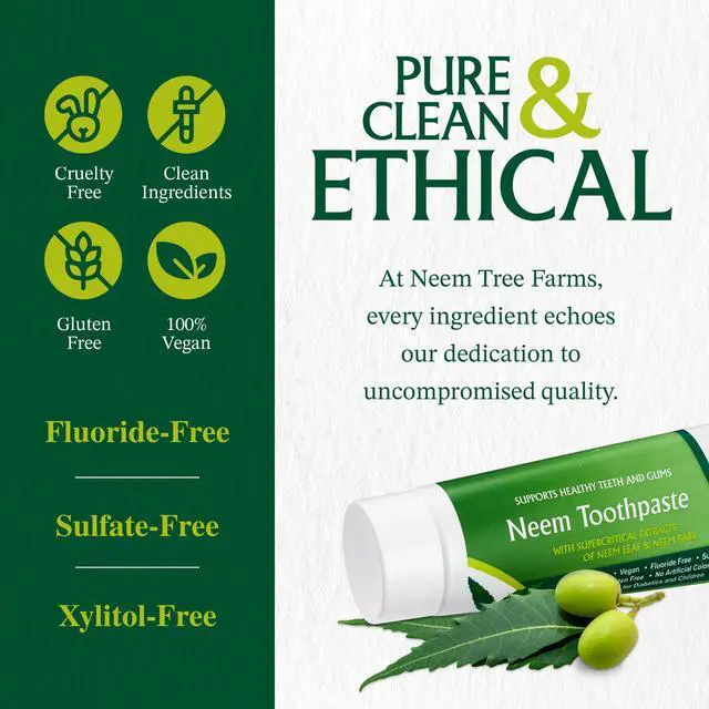 Alt view image 4 of 7 - Fluoride Free Toothpaste - Adult and Children Friendly - 100% Vegan Natural Toothpaste, Gluten Free, No Artificial Ingredients - Supports Daily Gum Care - with Clove & Stevia, 5 oz