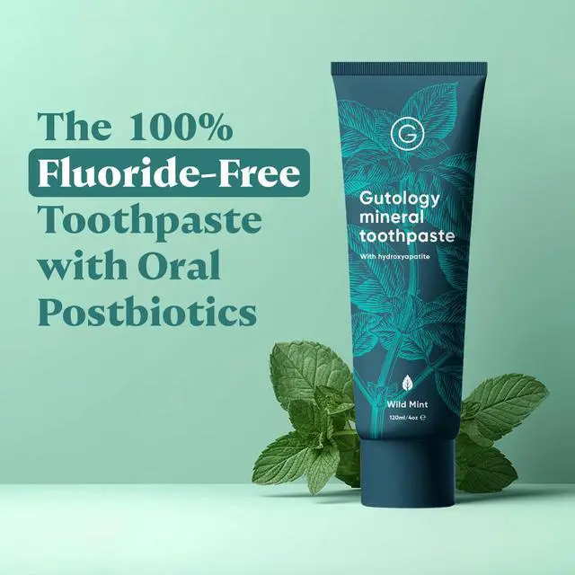 Alt view image 2 of 6 - Natural Probiotic Hydroxyapatite Toothpaste 5.5 Fl Oz Fluroide Free Toothpaste Remineralising Suitable for Adults & Children Helps Sensitive Teeth and Whitening Wild Mint Flavour