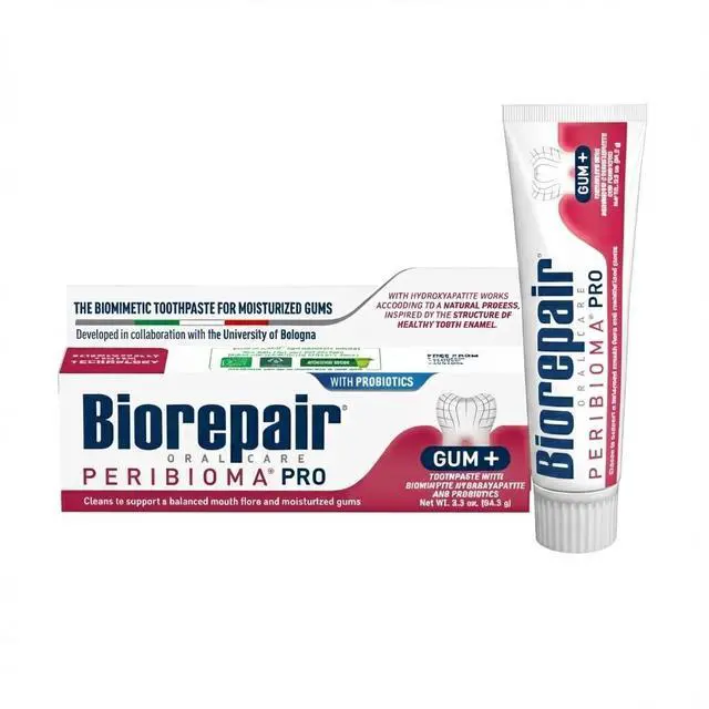 Main image of Peribioma Pro - Hydroxyapatite Toothpaste for Daily Use, Fluoride Free Toothpaste for Healthy Mouth & Gums, Helps Prevents Plaque Formation, Oral Care Adults & Kids, 3.39 Oz Made in Italy