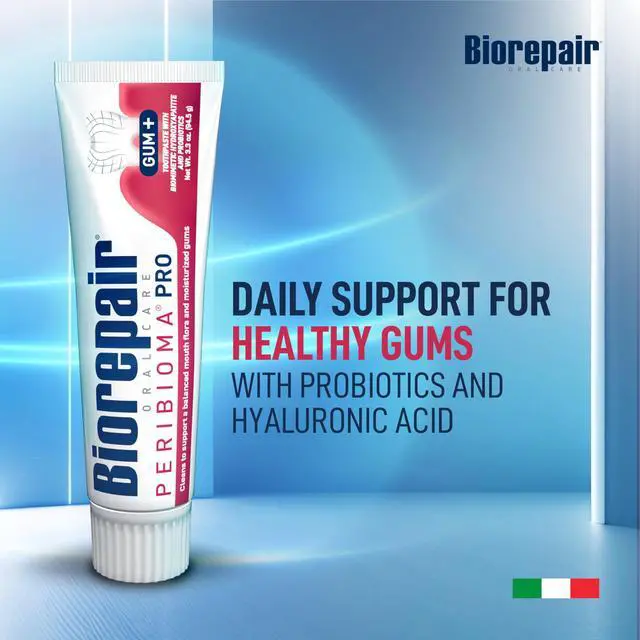Alt view image 2 of 7 - Peribioma Pro - Hydroxyapatite Toothpaste for Daily Use, Fluoride Free Toothpaste for Healthy Mouth & Gums, Helps Prevents Plaque Formation, Oral Care Adults & Kids, 3.39 Oz Made in Italy
