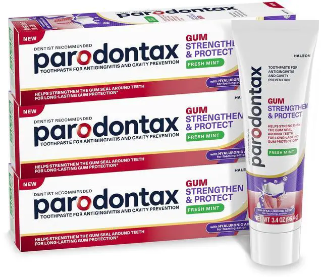 Main image of Gum Strengthen and Protect Fresh Mint Toothpaste, 3.4 oz (3 Pack)