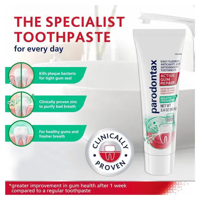 Alt view image 5 of 7 - Active Gum Repair Breath Freshener Toothpaste, 3.4 oz
