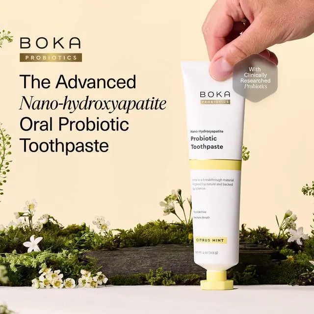 Alt view image 3 of 7 - Probiotic Toothpaste - Fluoride Free, Nano Hydroxyapatite Toothpaste | Made with Probiotics - Citrus Mint - 4 Oz, 1PK