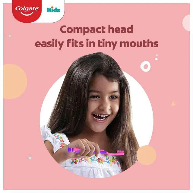 Alt view image 6 of 7 - Anticavity Kids Barbie Toothpaste (6+ Years), Strawberry Flavour 80G/2.8oz (Pack of 2) with Colgate Barbie Toothbrush 1 Pc