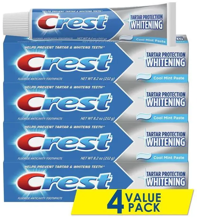 Main image of Tartar Protection Whitening Cool Mint Flavor Toothpaste 8.2 Oz (Pack of 4)