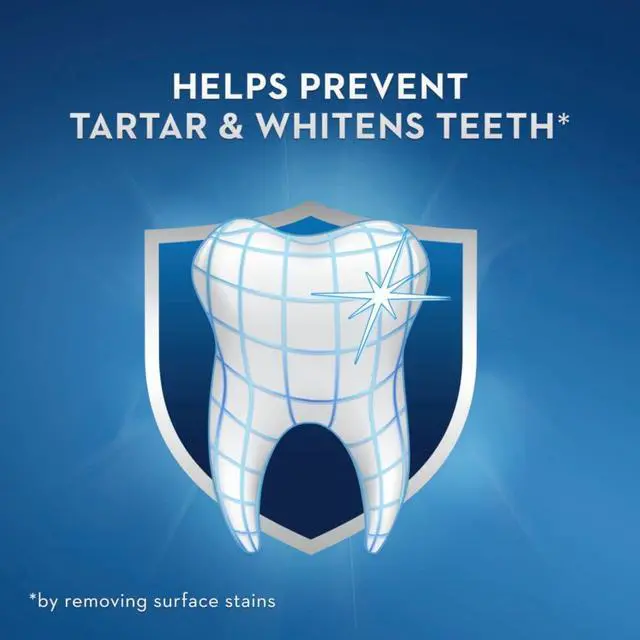 Alt view image 3 of 7 - Tartar Protection Whitening Cool Mint Flavor Toothpaste 8.2 Oz (Pack of 4)
