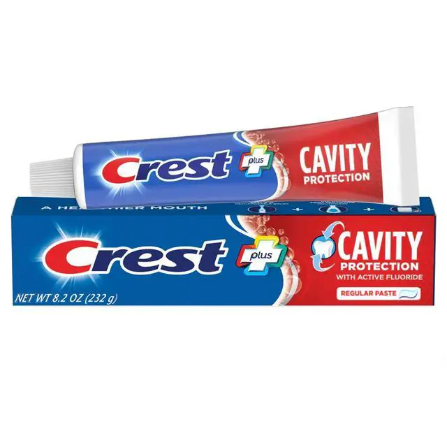 Alt view image 2 of 7 - Fluoride Anticavity Toothpaste, Prevents Cavities Before They Start, Regular Paste, 8.2 Ounce (Pack of 5)
