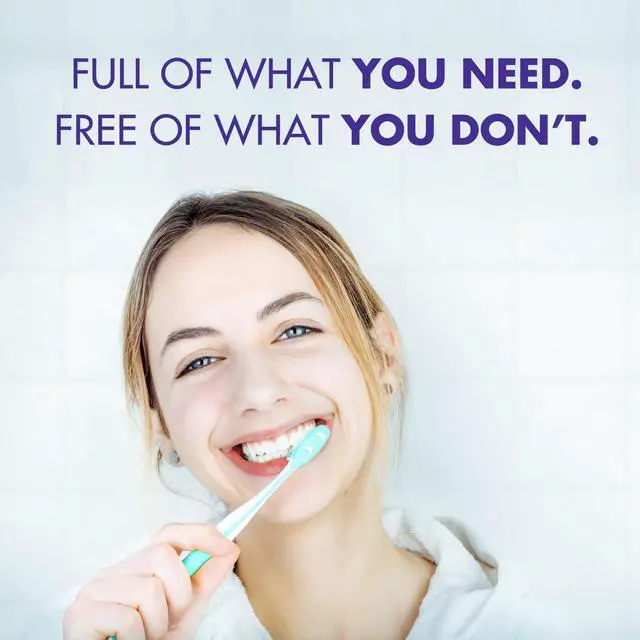 Alt view image 4 of 7 - Essentials Fluoride-Free Toothpaste, Whitening + Activated Charcoal Toothpaste, 4 Pack of 4.3oz Tubes, Clean Mint, 100% Natural Baking Soda