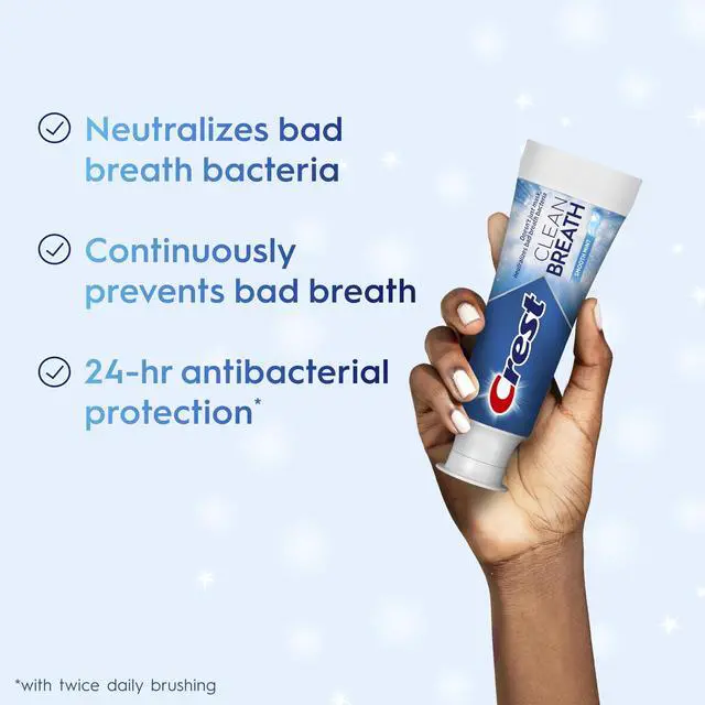 Alt view image 2 of 7 - Toothpaste Clean Breath Smooth Mint 3.3oz Pack of 3 Neutralizes Bad Breath, Antibacterial Protection, Fights Cavities, Freshens Breath, Gently Whitens