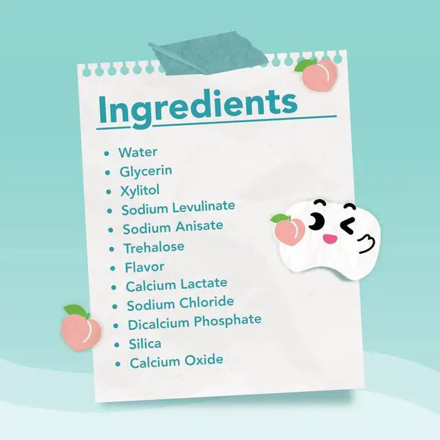 Alt view image 7 of 7 - Kids Oral Spray, Toddler Toothpaste Helper for Daily Oral Care and Fresh Breath, Children Approved with Fluoride Free for Newborn to Preschoolers, Xylitol Peach Flavor