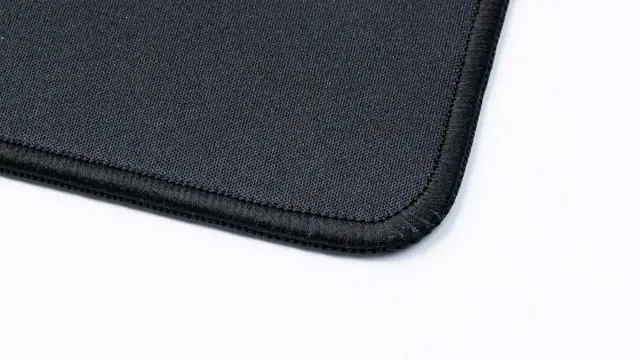 Alt view image 5 of 6 - Large Gaming Mouse Pad 17.7 × 15.7 inch (450 × 400 mm), Ample Space for Mouse Movement, Smooth Micro-Weave Surface for Optical Mice, Non-Slip Rubber Base, Stitched Edges - Black