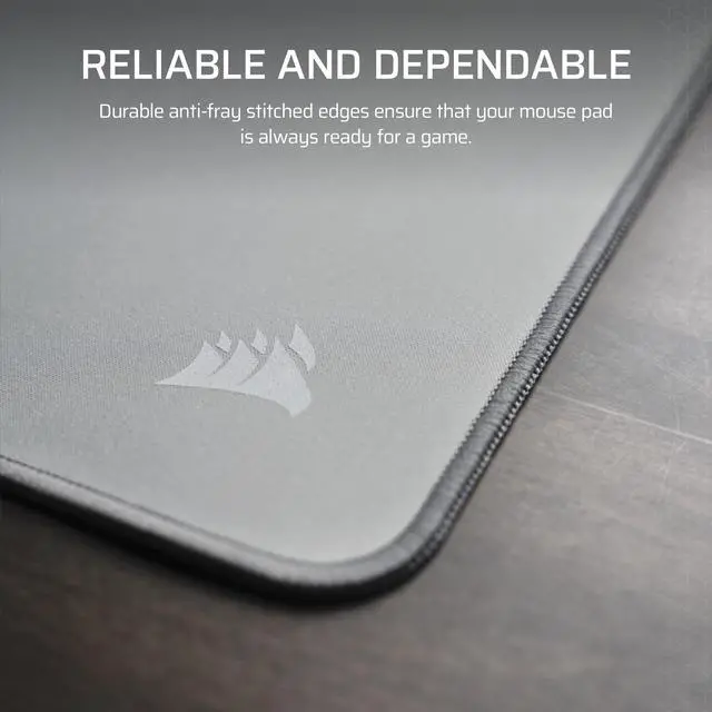 Alt view image 5 of 7 - MM Anti-Fray Cloth Gaming Mouse Pad XXL (930 x 400mm), Precision Micro-Woven Surface, Non-Slip Natural Rubber Base, Stitched Edges Gray