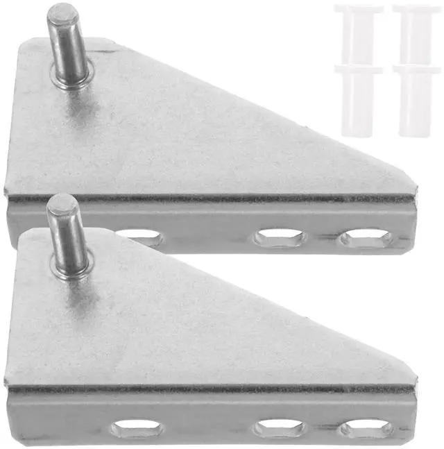 Main image of Refrigerator Hinge Replacement Freezer Door Hinge Set with Noise-Reducing Caps Metal Door Hardware for Smooth Opening and Closing Home Kitchen and Commercial Use 3.34 X 1.77 X 1.77 in