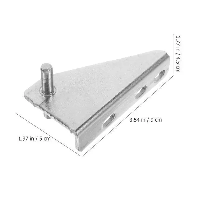 Alt view image 4 of 7 - Refrigerator Hinge Replacement Freezer Door Hinge Set with Noise-Reducing Caps Metal Door Hardware for Smooth Opening and Closing Home Kitchen and Commercial Use 3.34 X 1.77 X 1.77 in