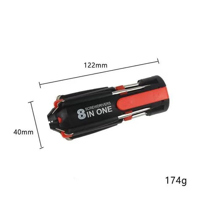 Alt view image 4 of 6 - 8-in-1 Multi-Function Screwdriver Set