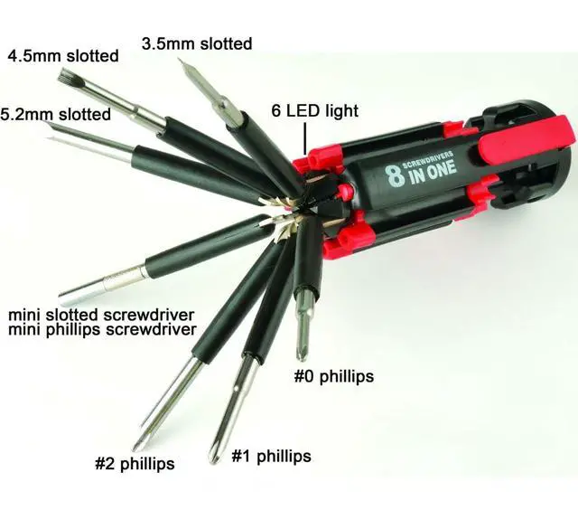 Alt view image 3 of 6 - 8-in-1 Multi-Function Screwdriver Set