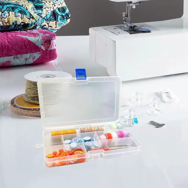Alt view image 4 of 6 - Plastic Organizer Storage Box Adjustable Divider 15 Grids, 2 Pack