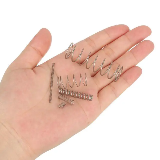 Alt view image 3 of 3 - Compression Spring,304 Stainless Steel,8mm OD,1mm Wire Size,10mm Free Length,Silver Tone,20Pcs