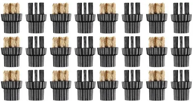 Main image of Steam Cleaner Accessories 24 Pcs Brush Head Replacement for Household Cleaning Machine Multi-Function Nylon Brush for Steam Mops and Precision Tools Durable Mop Parts for Home and Office