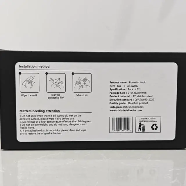 Alt view image 3 of 6 - Adhesive Hooks 32 Pack- Clear & Heavy Duty, Hold Up to 18 lbs Waterproof, Damage-Free, No Drill Removable Hooks for Bathroom, Kitchen, Home, Office & Outdoor Organization
