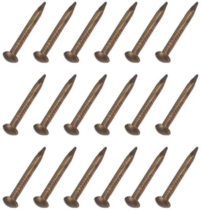 Main image of Small Nails (1.2x15mm) 150pcs, Brass Tiny Hardware Nails - for Household Woodworking, Bronze Tone