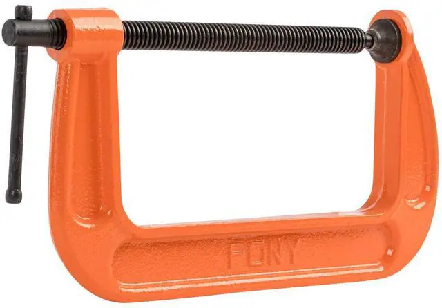 Alt view image 5 of 7 - Jorgensen 2660 6-Inch C-Clamp, Orange