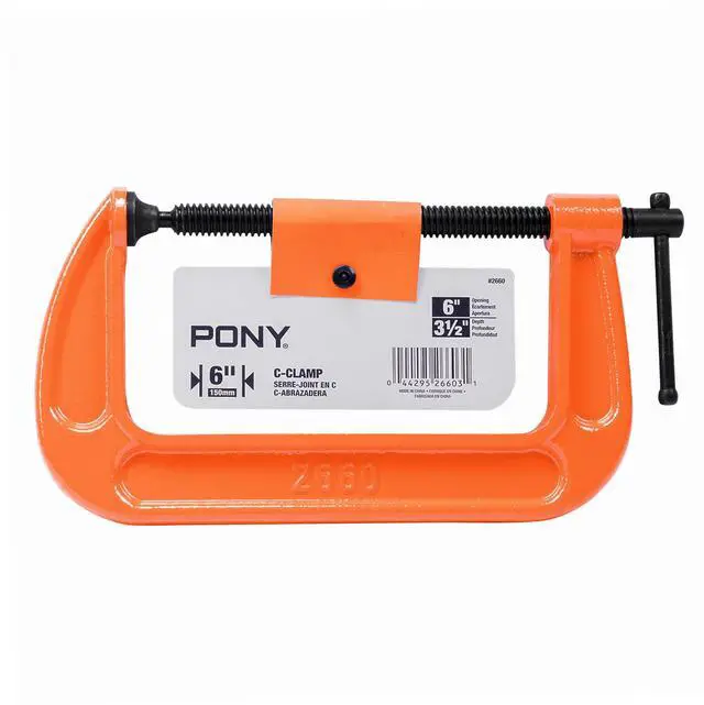 Alt view image 7 of 7 - Jorgensen 2660 6-Inch C-Clamp, Orange