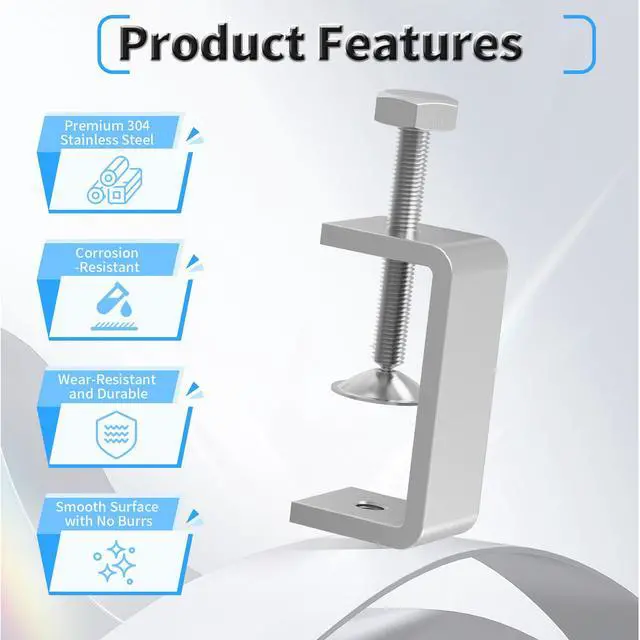 Alt view image 3 of 6 - Heavy-Duty 46mm Small C-Clamp, Small Screw Clamp