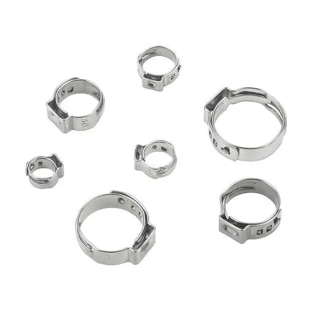 Alt view image 6 of 7 - 304 Stainless Steel Single Ear Hose Clamps with Pincers Kit (90 PCS)