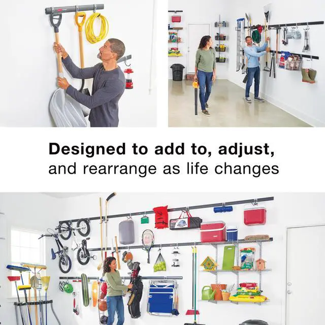 Alt view image 5 of 6 - FastTrack Utility Hook Garage Wall/Tool Hanger Wall Mount and Heavy Duty Tool Hanger for Home/Garage/Wall/Shed Organization