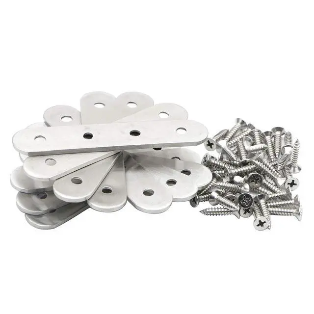 Alt view image 2 of 7 - 3.8 inch Stainless Steel Flat Mending Repair Plate, Pack of 10