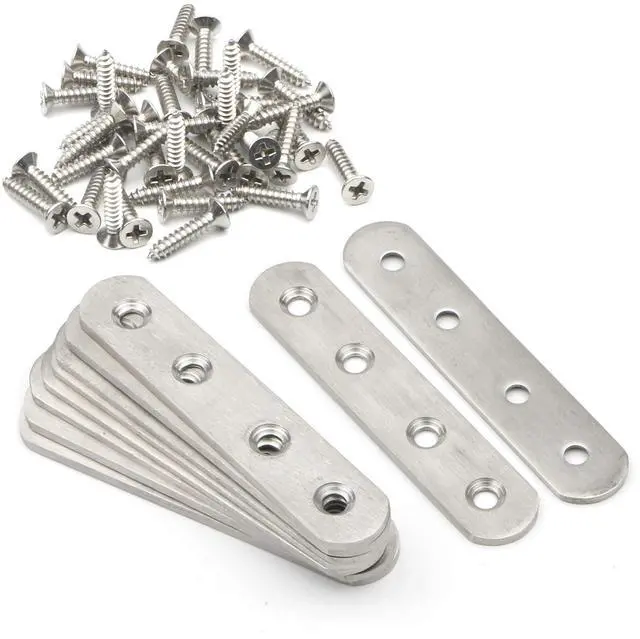 Main image of 3.8 inch Stainless Steel Flat Mending Repair Plate, Pack of 10