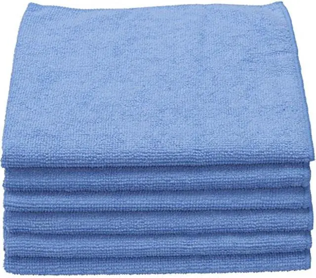 Main image of 16 x 16 Microfiber Ultra-Absorbent Cloths, 6 Pack, Trap and Hold Dust and Dirt, All-Purpose Scrubbing Cloths, Household Cleaning Tools, Dusting Supplies