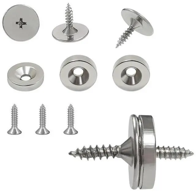 Main image of Set of 8 Magnetic Cabinet & Door Latch Catch Closures Cabinet Hardware Fittings Concealed Magnetic Door Latch Catch Closures Cabinet Hardware Fittings for Household Doors Glass Doors