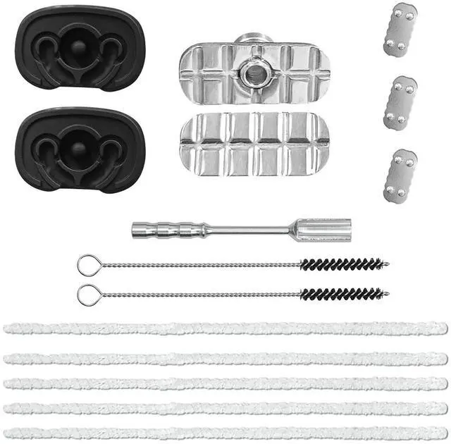 Main image of 3 Pieces Screens and 2 Mouthpiece Compatible Accessories, 5+2 Cleaning Kits and Adjustable Sandwich Pusher 3D Bottom Hardware Set and 1 Spoon Replacement Accessories Parts