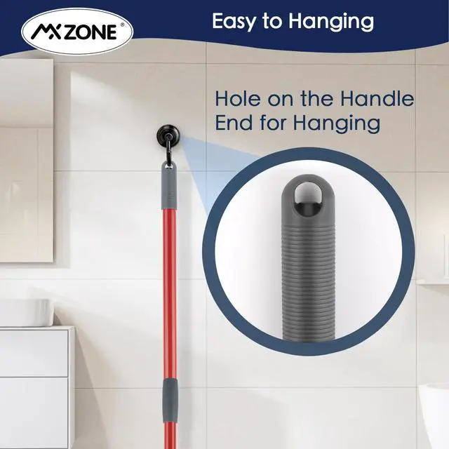 Alt view image 4 of 7 - Spin Mop Handle for O-Cedar EasyWring/RinseClean, 30-58 in, 4-Section