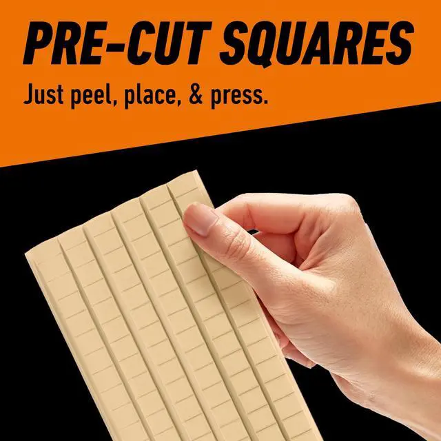 Alt view image 3 of 7 - Removable Mounting Putty Reusable & Repositionable Adhesive 84 Count Pre-Cut Squares (Pack of 3) Holds 2 lbs Back to School Supplies for Teachers Students Parents, Indoor Outdoor