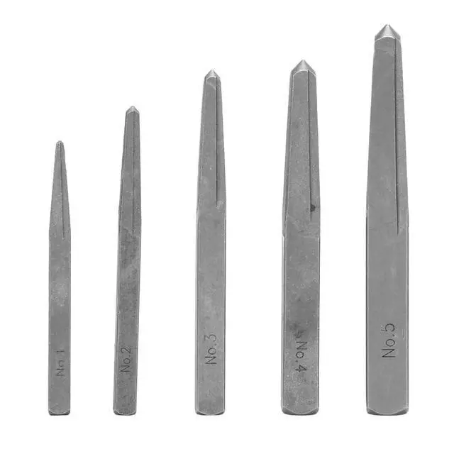 Alt view image 2 of 7 - 5pc Straight Fluted Screw Extractor Set - Broken Bolt Removal Tool Square Type Easy Out Bolt Extractor Set for Broken Bolt Thread Repair, Carbon Stee