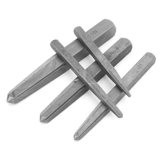 Alt view image 6 of 7 - 5pc Straight Fluted Screw Extractor Set - Broken Bolt Removal Tool Square Type Easy Out Bolt Extractor Set for Broken Bolt Thread Repair, Carbon Stee