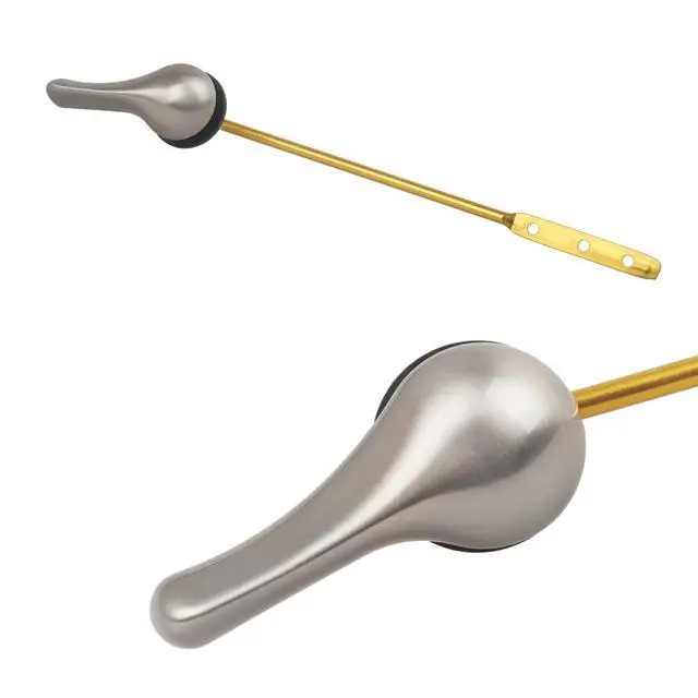 Alt view image 7 of 7 - Toilet Handle Replacement Kit, Toilet Flush Handle, Brushed Nicke