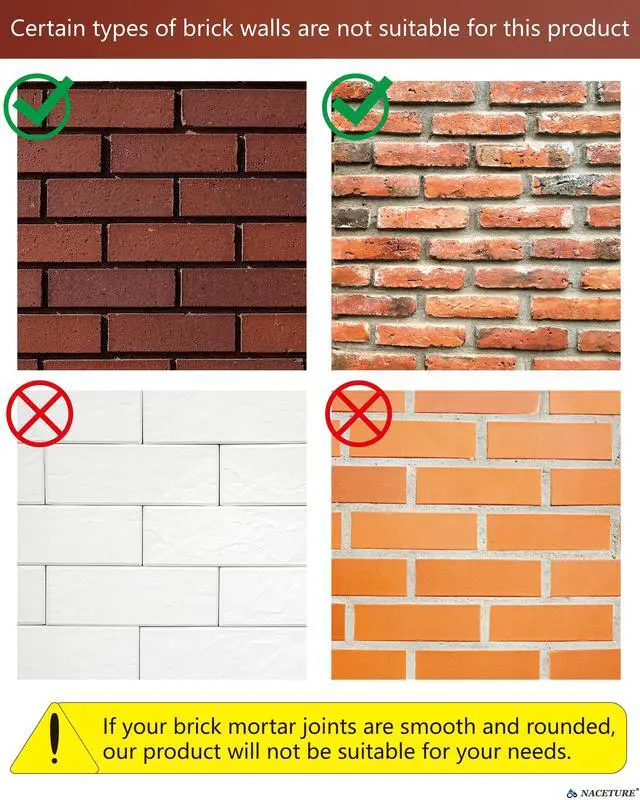 Alt view image 3 of 7 - No-Drill Brick Hook Clips, 18 Pack(When Properly Installed)