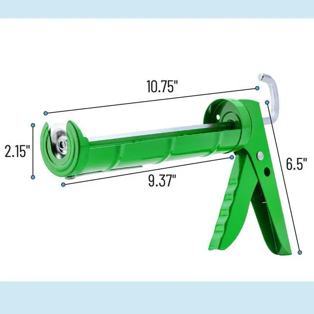 Alt view image 2 of 6 - Caulking Silicone Gun, 10:1 Thrust Ratio, Hand Caulking Guns, No Drip