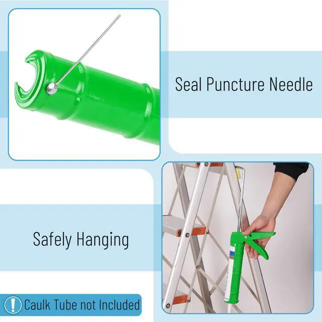 Alt view image 3 of 6 - Caulking Silicone Gun, 10:1 Thrust Ratio, Hand Caulking Guns, No Drip