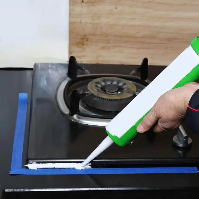 Alt view image 6 of 6 - Caulking Silicone Gun, 10:1 Thrust Ratio, Hand Caulking Guns, No Drip