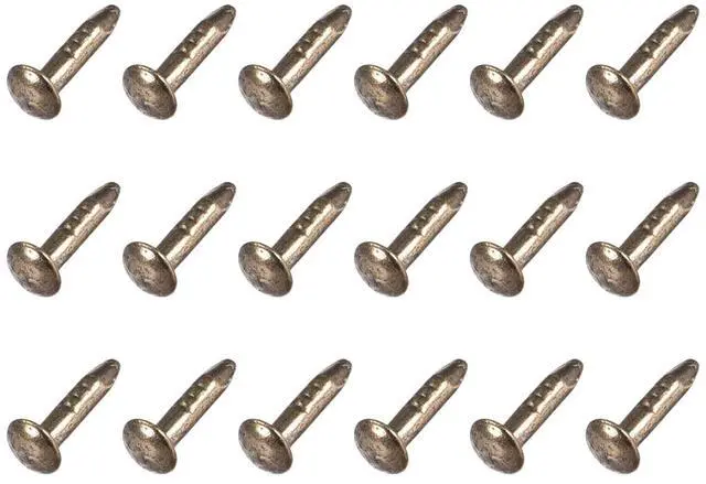 Main image of Small Nails (1.2x6mm) 300pcs, Carbon Steel Tiny Hardware Nails - for Household Woodworking, Bronze Tone