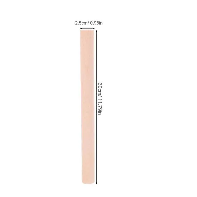 Alt view image 2 of 7 - Wood Handle Replacement 11.81 in Hardwood Scoop Replacement Handle for Ladle Shovel Spoon Trowel Ergonomic Multi-Use Tool for Gardening and Household Use