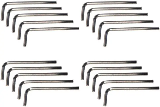 Main image of 20PCS 4mm Hex Key Set, L-Shaped Allen Wrench, Metric Hexagon Head Tool for Furniture Assembly and Repair Tasks